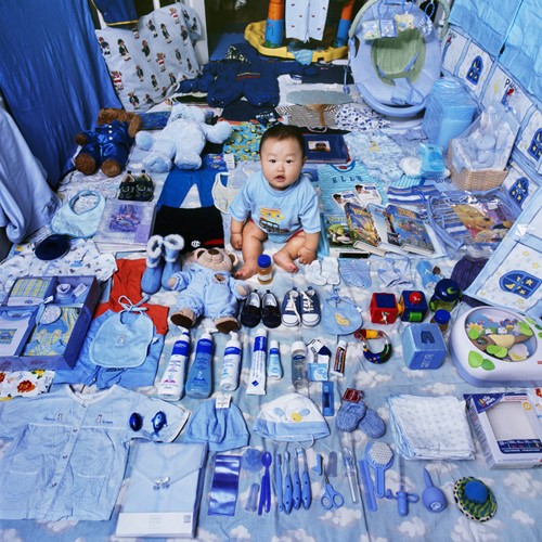 The Blue Project - Jake and His Blue Things, 2006 (Foto door JeongMee Yoon)