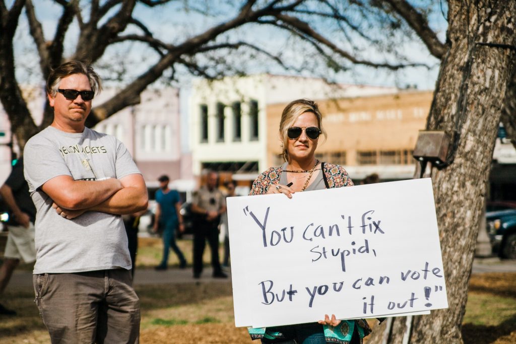 You can't fix stupid. But you can vote it out
