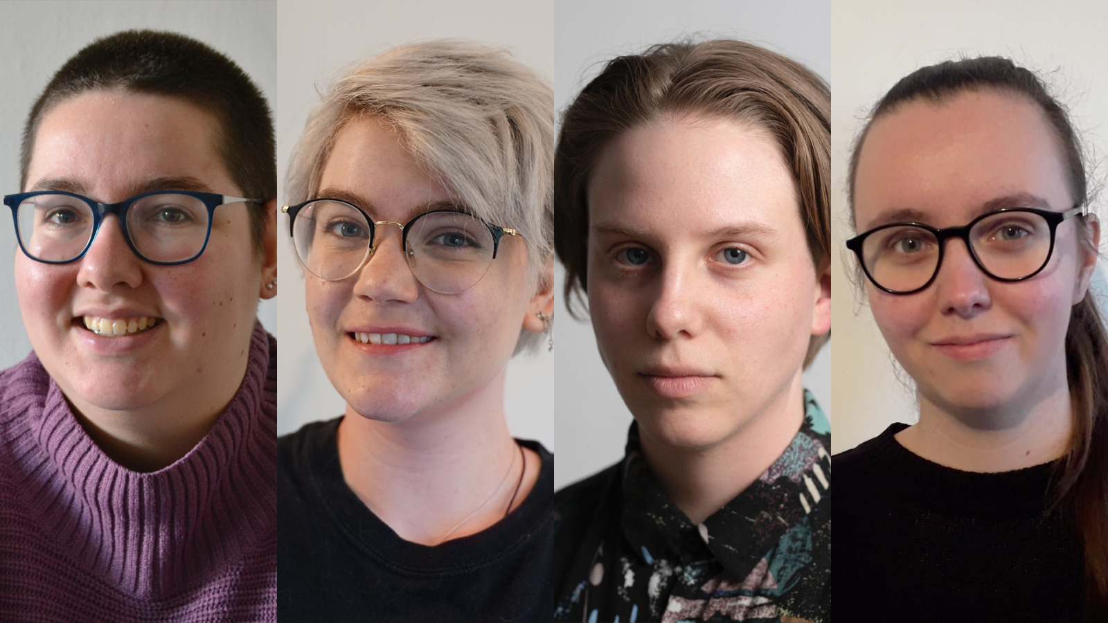 De Hoofdredactie: Elsa, Es, Freddie Lian en Jamie