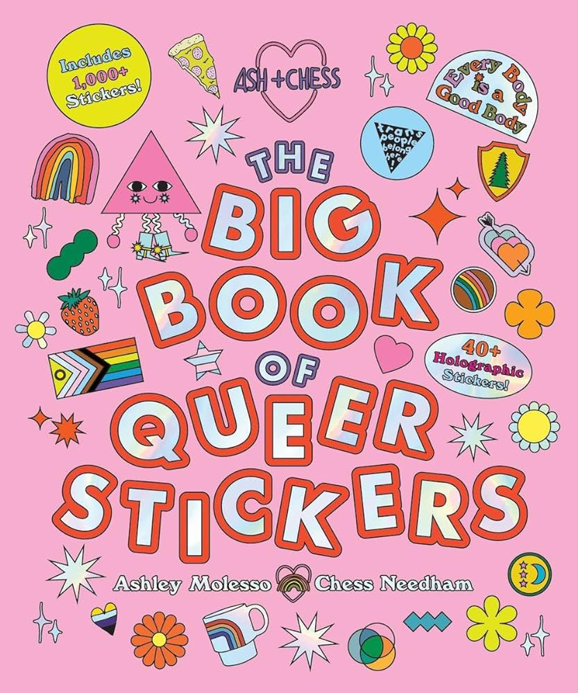 Omslag van het stickerboek 'The Big Book of Queer Stickers', van Ash en Chess